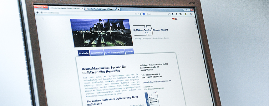 Internetseite www.sootblower.de