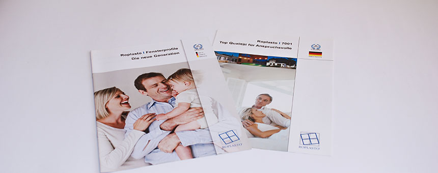 Prospektserie für Roplasto